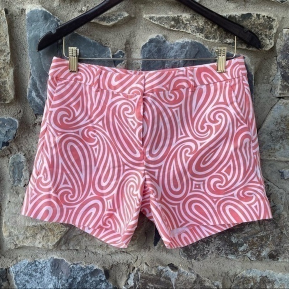 MICHAEL Michael Kors Red/White Paisley Print Shorts Size 6
